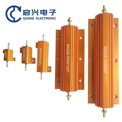 Qualität RX24 RXG24 Hochleistungs-Drahtwiderstand, 300 W, 20 Ohm, Gold-Aluminiumgehäuse, Wärmeableitung Fabrik