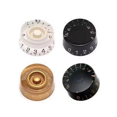 Qualität Silber Aluminiumoxid Potentiometer Steuerknopf Volumen Audio Elektrische Gitarre Bass Schraube Typ 25 x 15,5 mm (dh) Fabrik