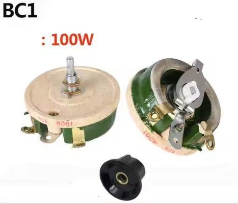 Qualität BC1 Hochleistungs-Schiebewiderstand, Porzellanscheibe, verstellbarer Widerstand, 25 W, 50 W, 100 W, 500 W Fabrik