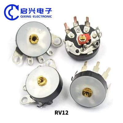 Radio Volumen Potentiometer Gerade Fuß mit Schalter B50K RV12MM B103 B10K