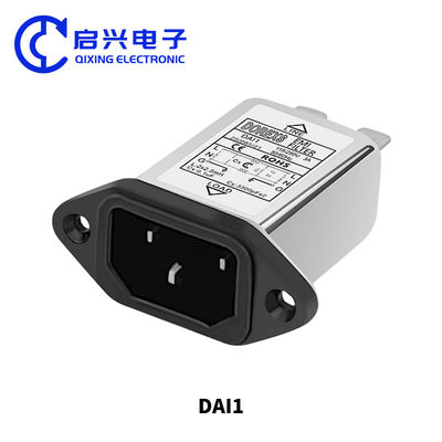 DAI1-Serie IEC Steckdose Typ EMI Einphasenstromlärmfilter 1A 3A 6A 10A