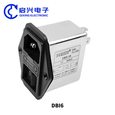DBI6 EMI-Filter AC-Stromleitungslärmfilter 6A mit IEC-Steckdose