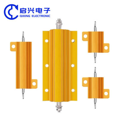 RX24 50W 5% hohe Leistung Widerstand Alterung Belastung Audio LED Metall Autowiderstand 100 Ohm Gold Aluminium Hülle Widerstand