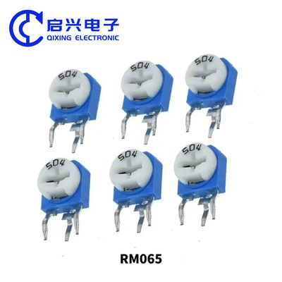 RM065 Blau-Weiß Trimmer Potentiometer Variabler verstellbarer Widerstand RM065 101/501/102/103/104-503