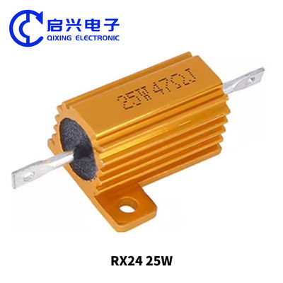 RX24 Gold Aluminium Gehäuse Widerstand 25w 47 Ohm