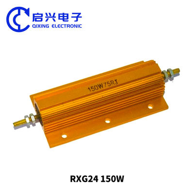Rxg24 Drahtwundenwiderstand 25W 50W 75W 100W 200W 300W 500W Hochleistungs-Gold-Aluminium-Schalenwiderstand