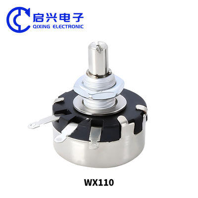 1 Watt Ein-Spule-Draht-Wunde-Potentiometer 100 Ohm-Potentiometer Wx110