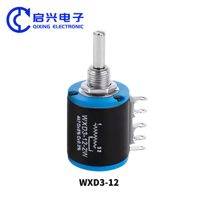 WXD3-12 Präzisions-Multi-Turn Wirewound Potentiometer Gleitende Rheostat 5 Dreh verstellbarer Widerstand