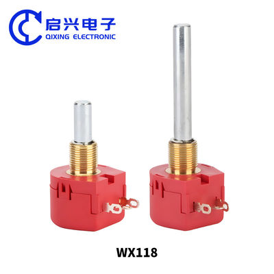 WX118 Kohlenstofffolie Wirewound Potentiometer Einzeldrehung 1K 2K 5K