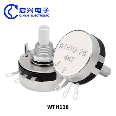 WTH118-2W 100k Dual Gang Potentiometer mit Schalter Kohlenstoff linear variable Drehung