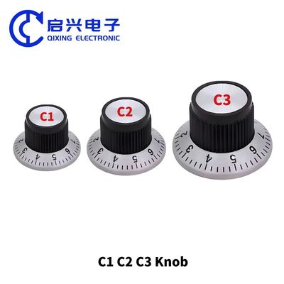 6 mm Potentiometerknopf C1/C2/C3 Gitarrenknöpfe aus Bakelit