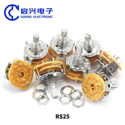 2 Stück RS25 Potentiometer Drehschalter 2*5 Dateien 10000 Zyklen