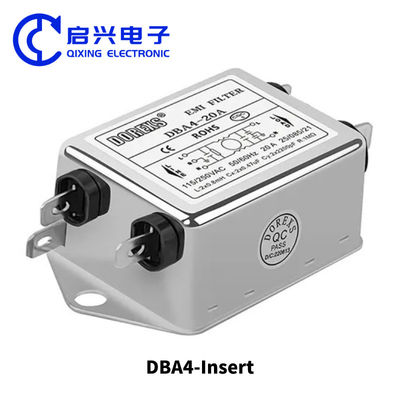 Einphasen-EMI-Leistungsfilter 220V DBA4-Serie Strom 20A-30A