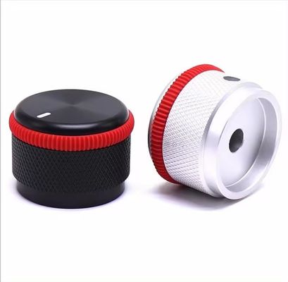 Blauer 32x22 6mm Aluminium-Feststoffverstärker Stereo Volumenpotentiometer
