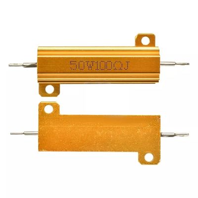 RX24 50w 100RJ Gold Aluminium Gehäuse Wirewound Widerstand Hochleistung