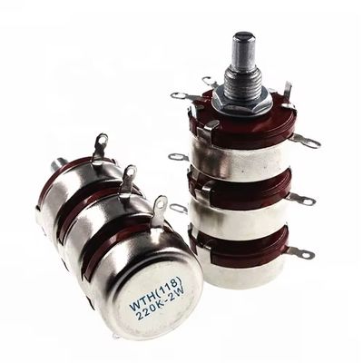 WTH118 Dreifachpotentiometer Kohlenstofffolienpotentiometer 220K 2W