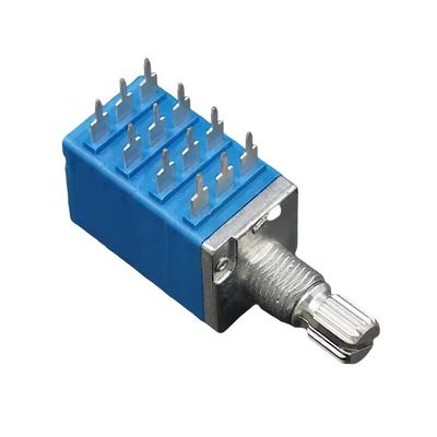 9mm 4 Gang 12pins Potentiometer mit LED-Lichtdämpfung Rotationspotentiometer Automotive Encoder
