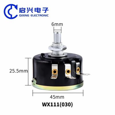 WX111(030) 4K7 4,7K Ohm 3W verstellbar Einzelschwung Wirewound Potentiometer