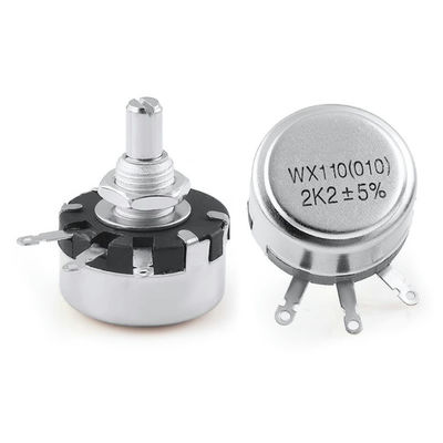 WX110(010) 1 Watt Wundpotentiometer mit einer einzigen Drehung Hochpräzisionsverstellbarer Knopfwiderstand 470 Ohm 1K 10K 22K