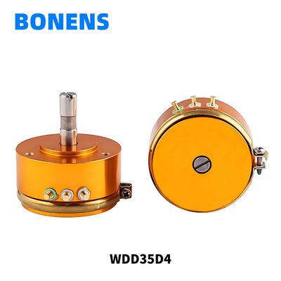 WDD35D4 1K/2K/5K/10K Leitendes Kunststoffpotentiometer 19mm Kurzachswinkel Sensor Verschiebung WDD35D-4 Linear 0,1%