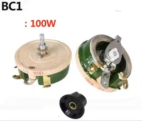 Verstellbarer Keramik BC1 Hochleistungswiderstand 100W 1Ω Variabler Widerstand