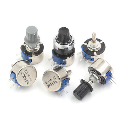WX14-12 3w einleibendes Wirewound-Verstellpotentiometer 1k 2k2 4k7 10k 22k mit 4mm-Knopf
