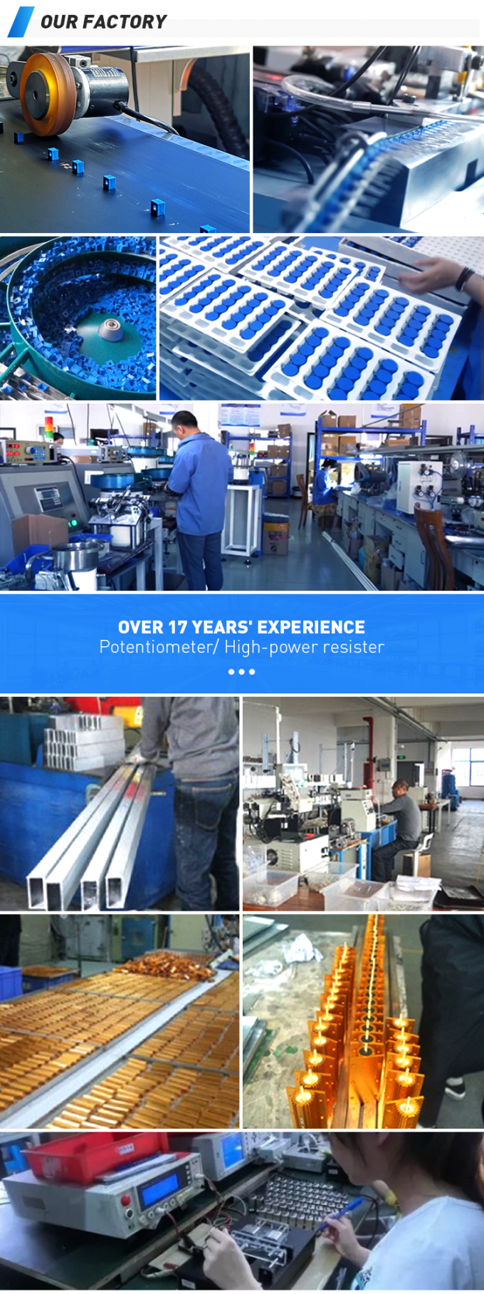 RV24YN20S Kohlenstofffolieverstellbares eindrehendes Potentiometer, rotierender variabler Widerstand 6