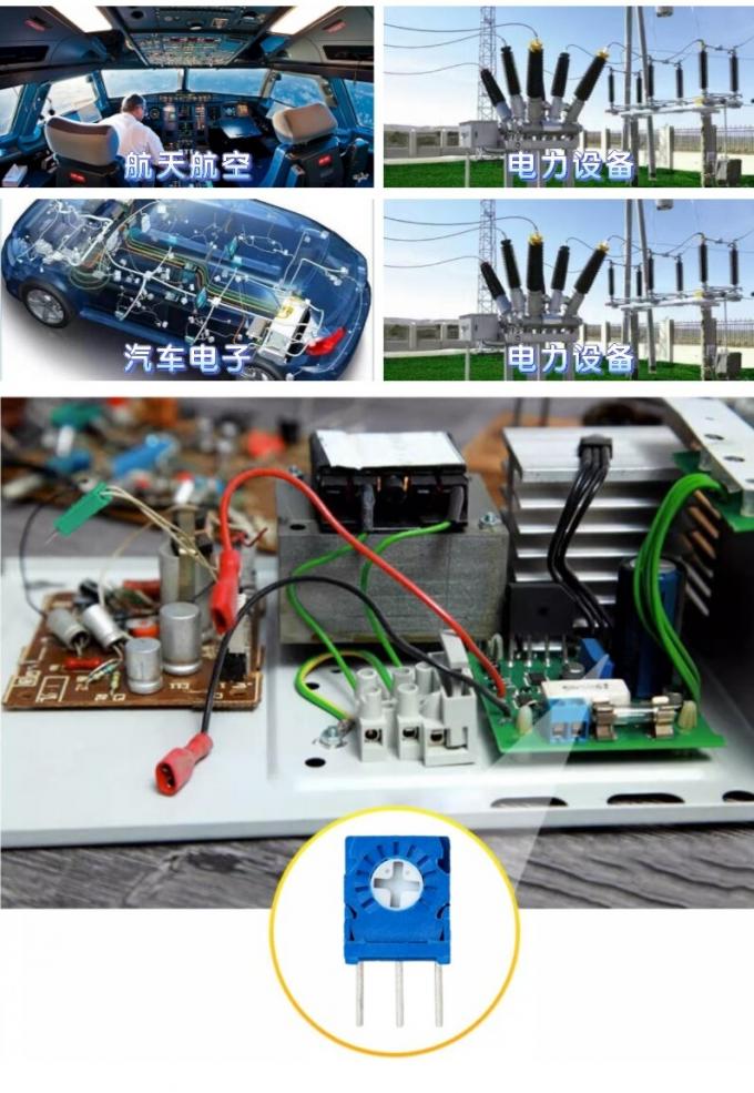 3323-Serie Einfachdreh-Metallglasglas Trimmer Potentiometer 3323s 5