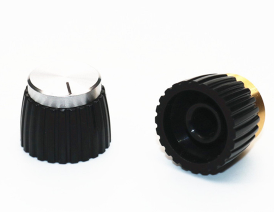 Audioverst&auml;rker Tonknopf Gold Silber Aluminium Marshall Knopf 0