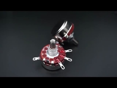 WTH118-2W 100k Dual Gang Potentiometer mit Schalter Kohlenstoff linear variable Drehung