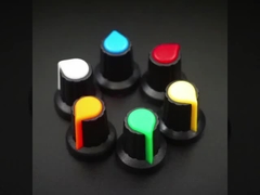 AG2 Kunststoffpotentiometerknopf 15X17MM WH148 Knopf Durchmesser 6mm Kappe