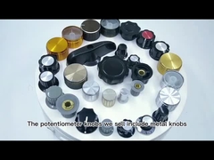 Schwarzes Silber Gold Potentiometer Verstärker Vorverstärker Audio Stereo Lautstärkeregler Knopf Ersatz